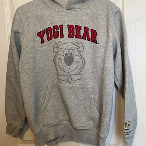 Yogi Bear Graphic Hoodie with Red Lettering